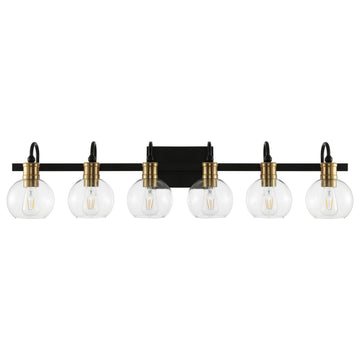 Marais Iron/Glass Rustic Vintage LED Vanity Light
